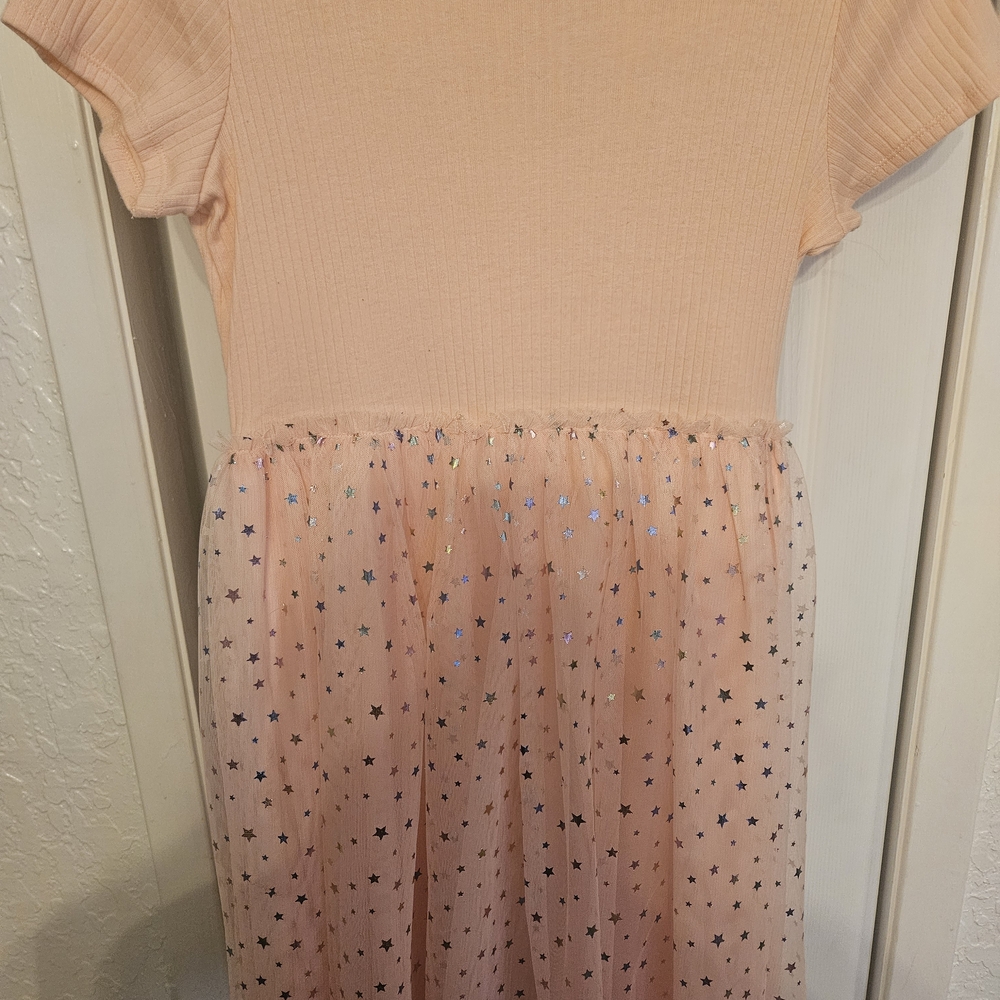 Girls' Pink Starry Dress